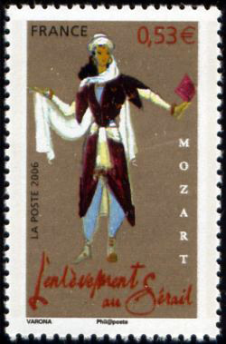 timbre N° 3917, Les opéras de Mozart, L'enlèvement au sérail