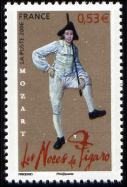timbre N° 3918, Les opéras de Mozart, Les noces de Figaro
