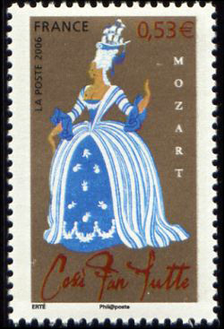 timbre N° 3920, Les opéras de Mozart, Cosi fan tutte