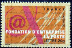 timbre N° 3934, 10ème anniversaire de la fondation d'entreprise La Poste