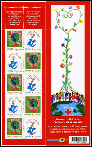 timbre N° BC3991, Au profit de La Croix Rouge (jouons ensemble)