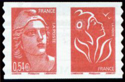 timbre N° P3977, Marianne de Gandon