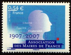 timbre N° 4077, Association des maires de France