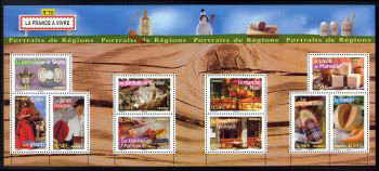 timbre N° 113, Portrait des régions