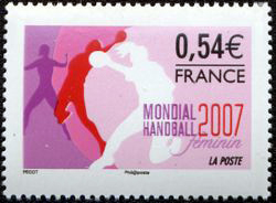 timbre N° 4118, Mondial 2007 de handball féminin