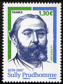 timbre N° 4088, Sully Prudhomme (1839-1907) poète français, premier lauréat du prix Nobel de littérature en 1901