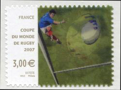 timbre N° 4080, Coupe du monde de Rugby 2007