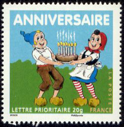 timbre N° 4081, Joyeux anniversaire