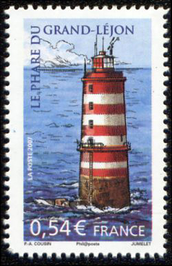 timbre N° 4115, Le phare du Grand-Léjon au large de Saint-Quay-Portrieux