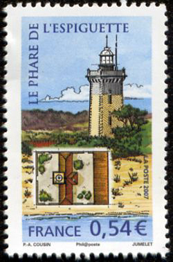 timbre N° 4113, Le phare de L'Espiguette située dans le département du Gard