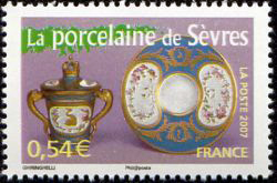 timbre N° 4094, Portrait  des régions : porcelaine de Sèvres