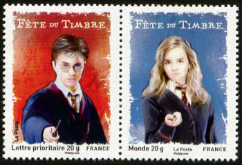 timbre N° P4024-4026, Harry et Hermione