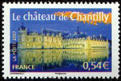 timbre N° 4018, Le Château de Chantilly