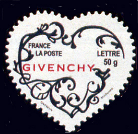 timbre N° 3999, Coeur 2007 Givenchy