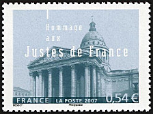 timbre N° 4000, Hommage aux Justes de France