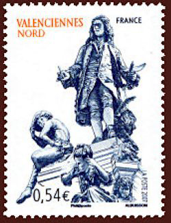 timbre N° 4012, Valenciennes, capitale du comté du Hainaut français