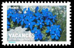 timbre N° 4039, Carnet vacances - Gentianes