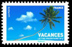 timbre N° 4044, Carnet vacances - Cocotier