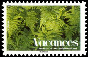 timbre N° 4186, Vacances - fougères