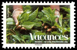 timbre N° 4188, Vacances - Feuilles de thé