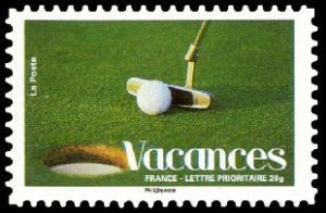 timbre N° 4191, Vacances - sport le golf