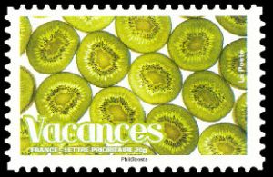 timbre N° 4194, Vacances - kiwis découpés