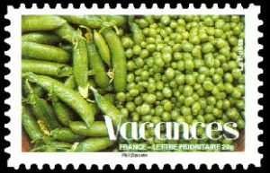 timbre N° 4195, Vacances - produit du jardin - les petits pois