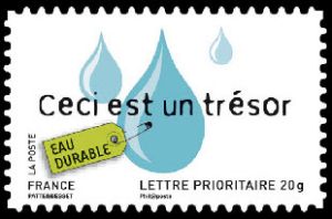 timbre N° 4209, Environnement Développement durable, Eau durable - Ceci est un trésor