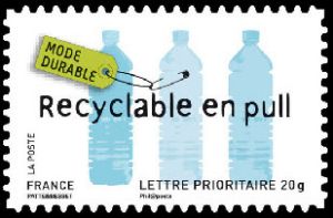 timbre N° 4212, Environnement Développement durable, Mode durable - Recyclabe en pull
