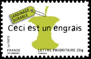 timbre N° 4213, Environnement Développement durable, Jardinage durable - Ceci est un engrais