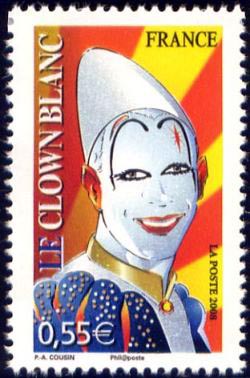 timbre N° 4220, Le cirque (le clown)