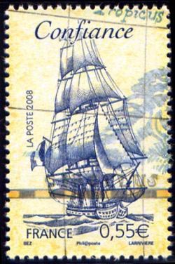 timbre N° 4249, Bateaux célèbres (La confiance)