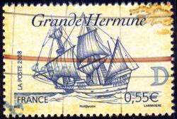 timbre N° 4250, Bateaux célèbres (Grande Hermine)