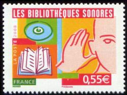 timbre N° 4160, Les bibliothèques sonores