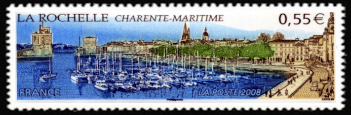 timbre N° 4172, La Rochelle préfecture du département de la Charente-Maritime
