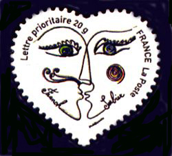 timbre N° 4130, Coeur 2008 , Franck Sorbier  Autoadhésif