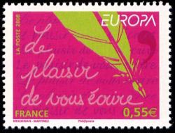 timbre N° 4181, Le Plaisir de vous écrire Europa