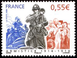 timbre N° 4322, Armistice 1914-1918