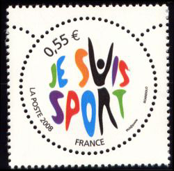 timbre N° 4283, Je suis sport