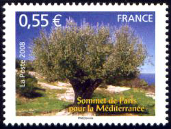 timbre N° 4259, Sommet de Paris pour la Méditerranée