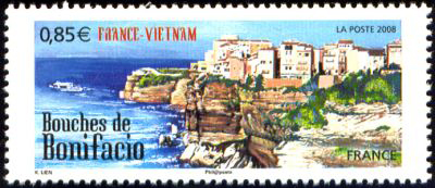 timbre N° 4285, Bouches de Bonifacio (émission France - Viêtnam)