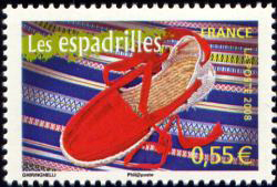 timbre N° 4260, La France à vivre (les espadrilles)