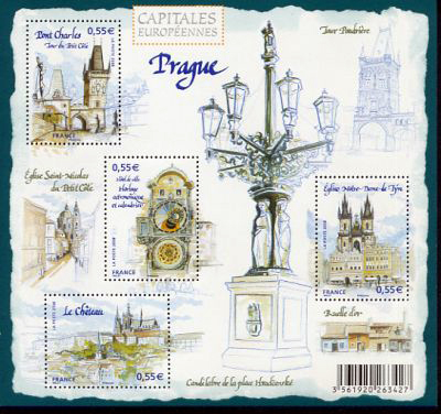 timbre N° 126, Capitale européenne Prague