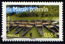 timbre N° 4168, Le Marais Poitevin