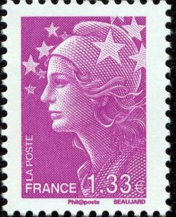 timbre N° 4237, Marianne et les valeurs de l'Europe