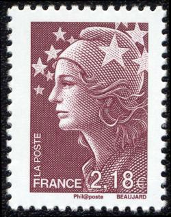 timbre N° 4238, Marianne et les valeurs de l'Europe