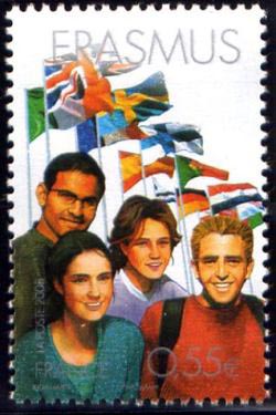 timbre N° 4248, Grands projets européens : Erasmus
