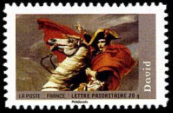 timbre N° 4138, « Bonaparte Premier consul » tableau de Jacques-Louis David (1748-1825)
