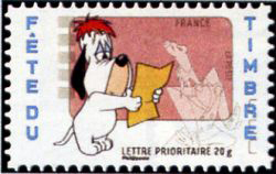 timbre N° 4149, Droopy et le loup