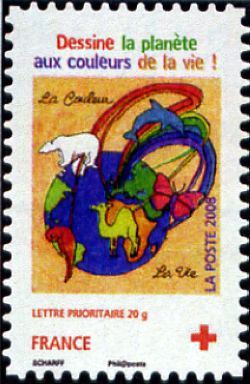 timbre N° 4306, Au profit de la Croix-Rouge